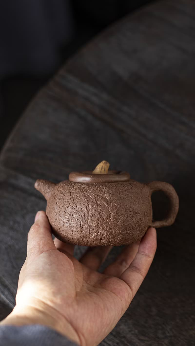送禮紫砂壺茶壺香菇供春  容量200cc 原矿老段泥 全手工制作 创新