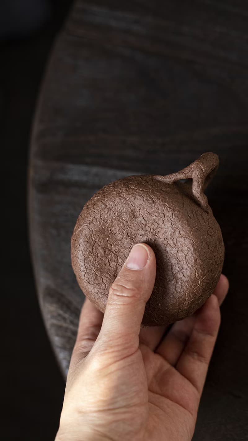 送禮紫砂壺茶壺香菇供春  容量200cc 原矿老段泥 全手工制作 创新