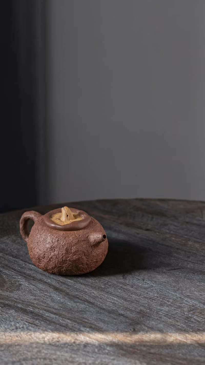 送禮紫砂壺茶壺香菇供春  容量200cc 原矿老段泥 全手工制作 创新