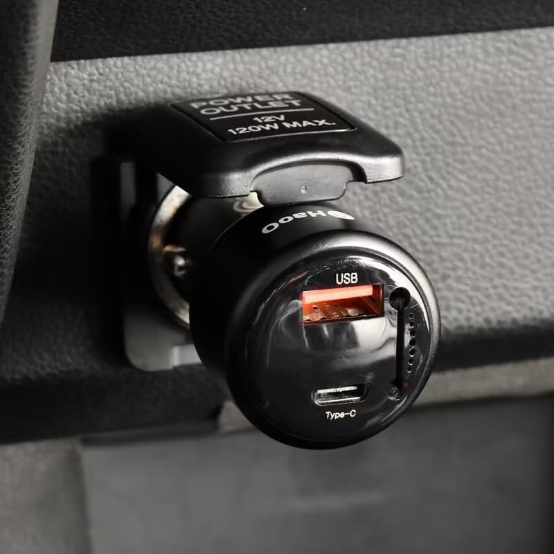 HaoO 車用負離子空氣清淨機 PD/QC快充頭 54W