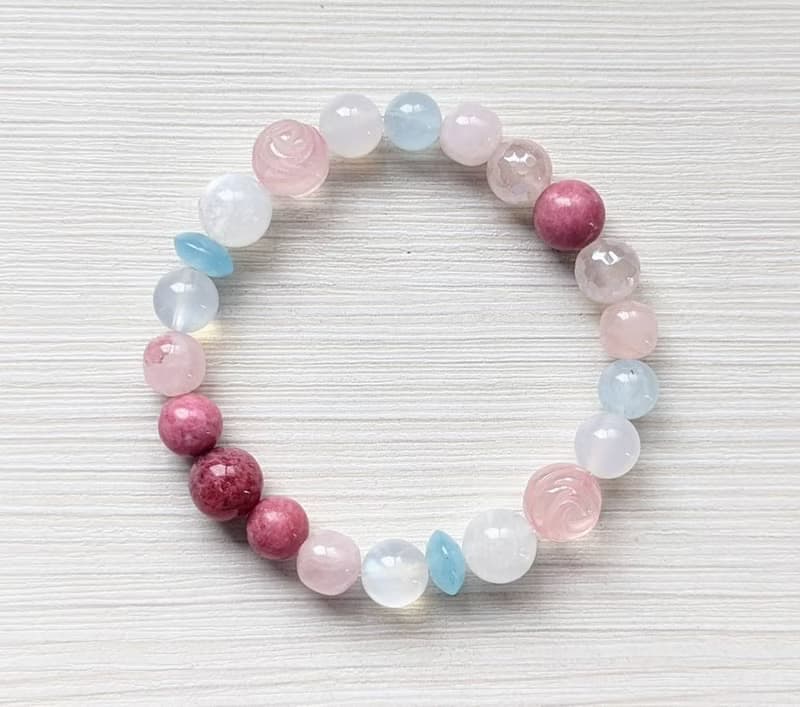 魅力少女系列招桃花心輪眉心輪頂輪提升水晶手鍊