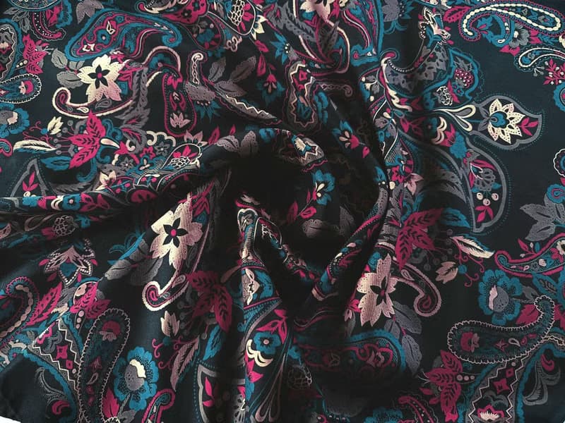 Per Spook Paris Vintage Silk Scarf Paisley 32 x 30 inches