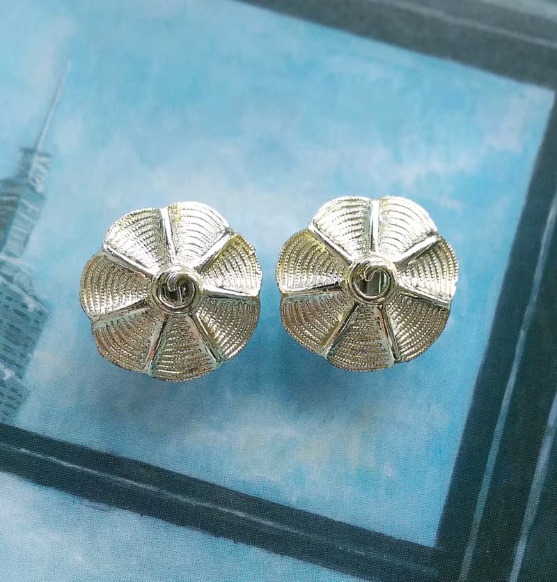 Vintage Jewelry 西洋古董飾品 小巧 甜美 小圓 夾式耳環