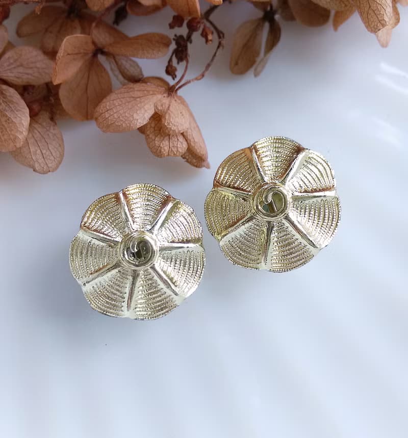 Vintage Jewelry 西洋古董飾品 小巧 甜美 小圓 夾式耳環