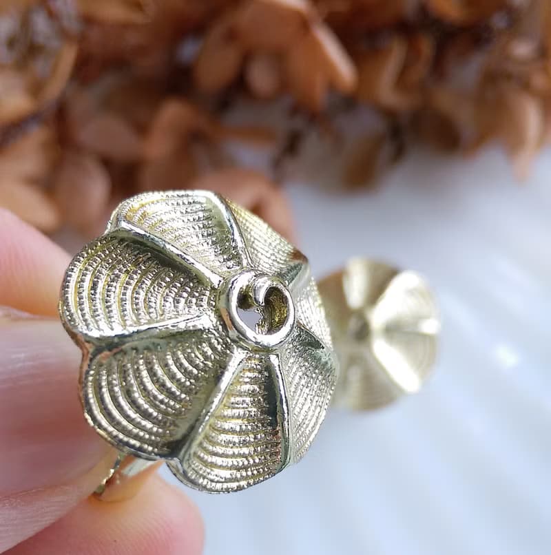 Vintage Jewelry 西洋古董飾品 小巧 甜美 小圓 夾式耳環