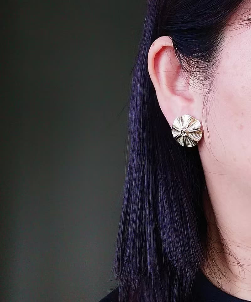 Vintage Jewelry 西洋古董飾品 小巧 甜美 小圓 夾式耳環