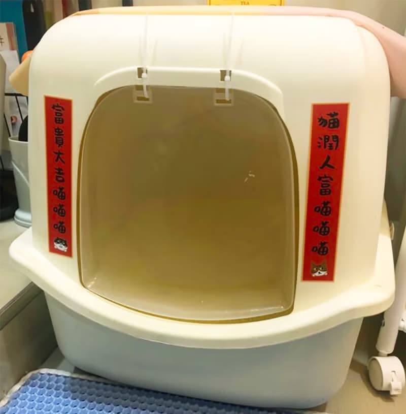 貓門迷你小春聯 寵物春聯貼紙 (四件組) 喵門貼貼 對聯 防水防曬