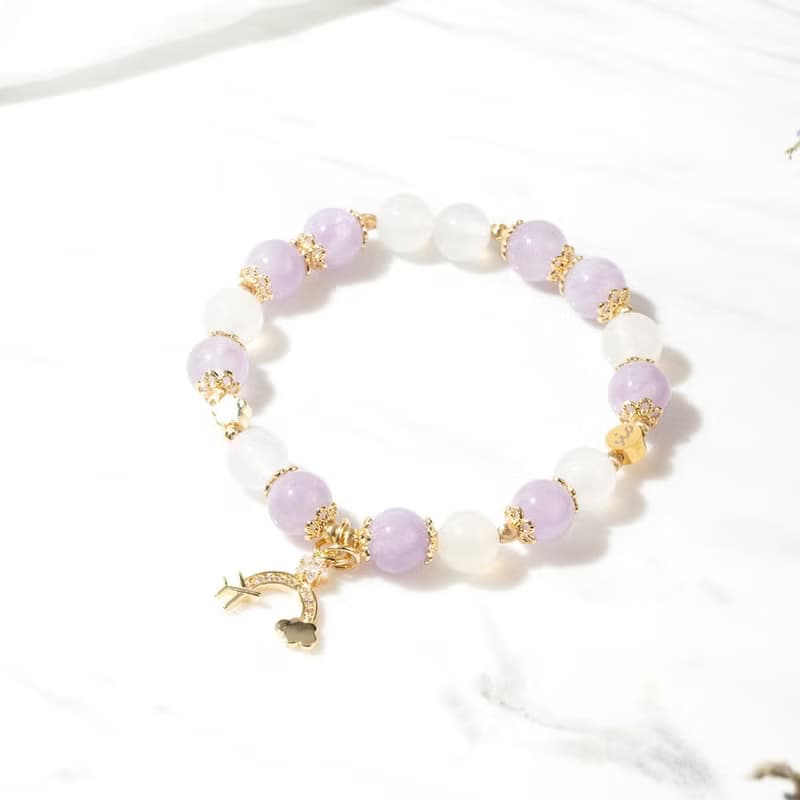 【白色大道】魔笛-白瑪瑙紫水晶手鍊