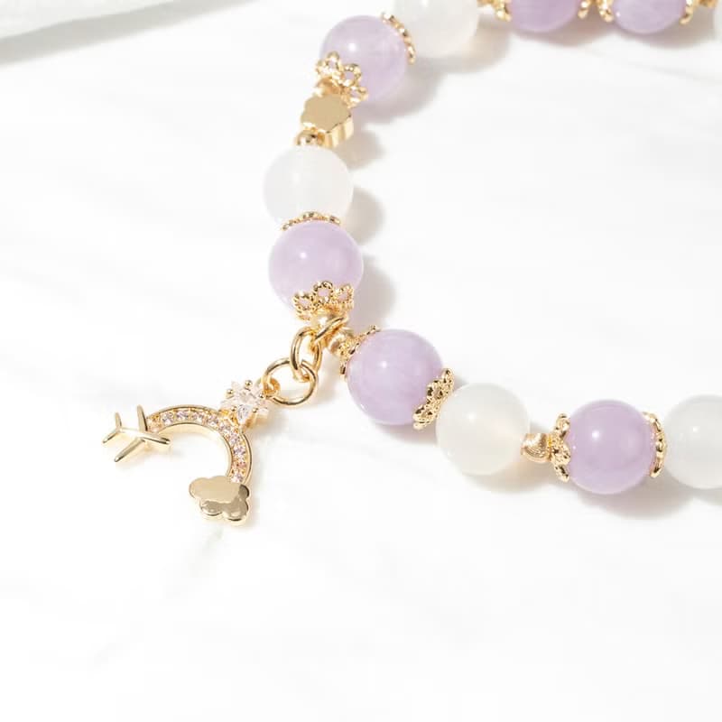 【白色大道】魔笛-白瑪瑙紫水晶手鍊