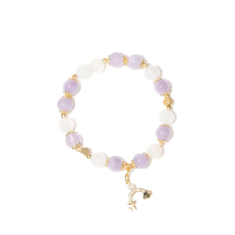 【白色大道】魔笛-白瑪瑙紫水晶手鍊