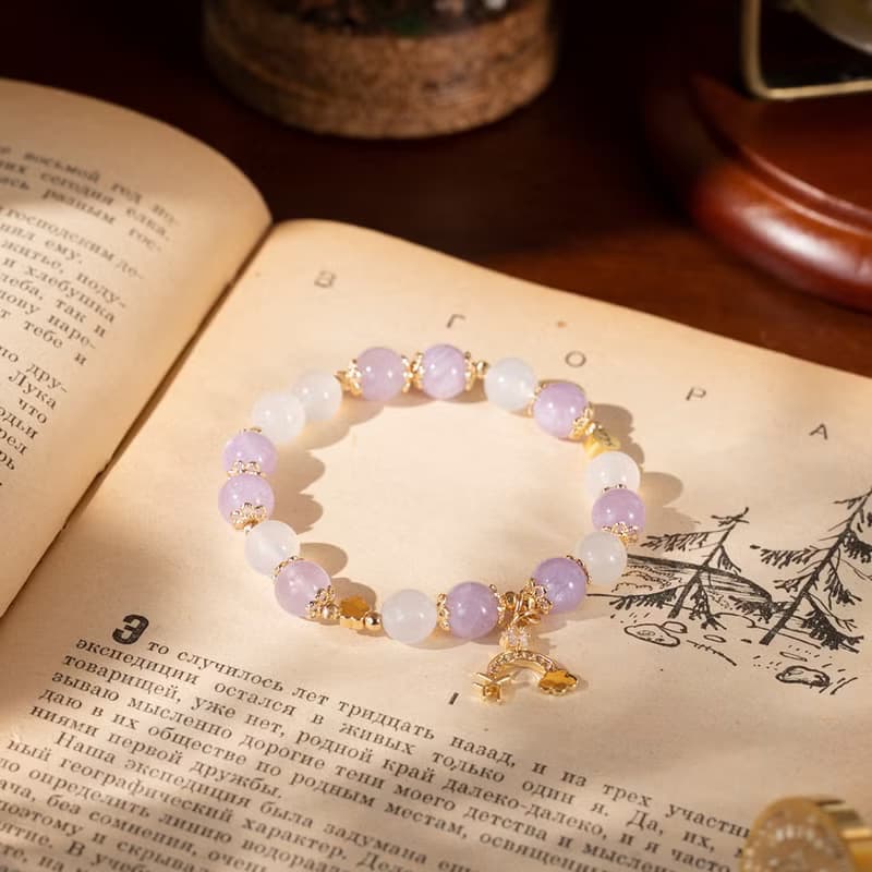 【白色大道】魔笛-白瑪瑙紫水晶手鍊