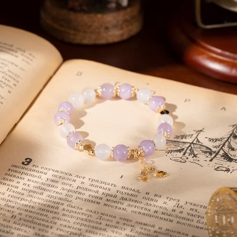 【白色大道】魔笛-白瑪瑙紫水晶手鍊