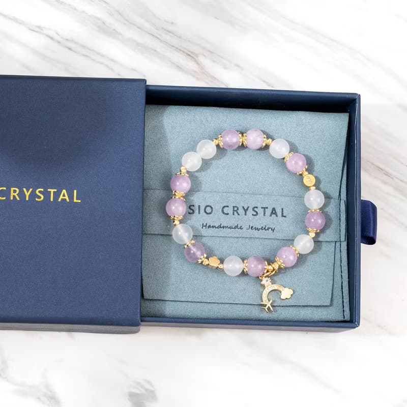 【白色大道】魔笛-白瑪瑙紫水晶手鍊