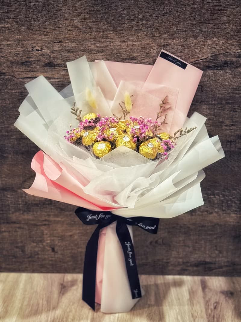 金沙花束 乾燥花/畢業謝師花束/求婚告白/母親節/情人節/生日禮物
