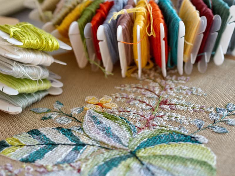 【數位】Watercolor Green Bouquet I - PDF cross stitch pattern