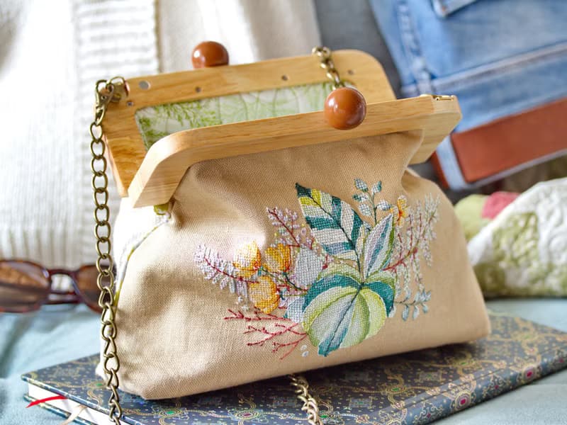 【數位】Watercolor Green Bouquet I - PDF cross stitch pattern