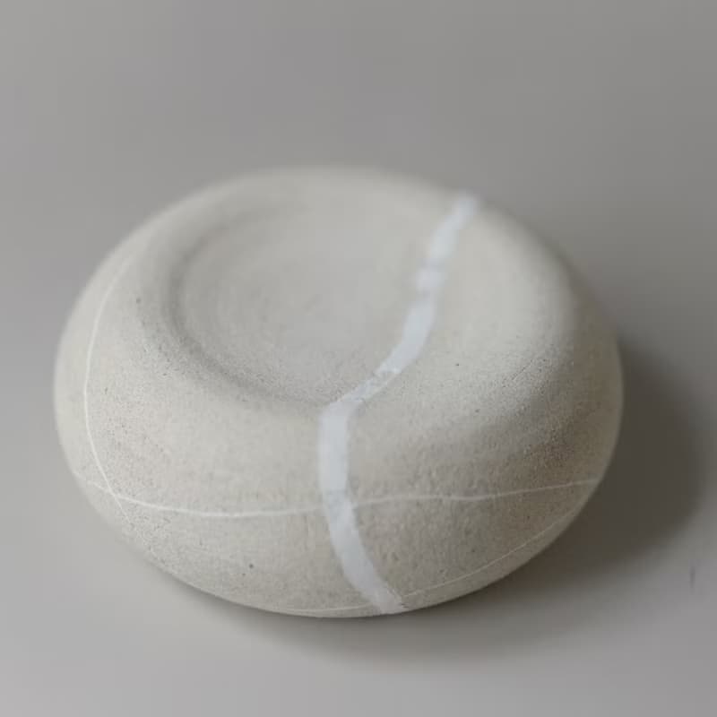 Stillness Pebble 陶瓷花崗鵝卵石頭兩用碗盤 017