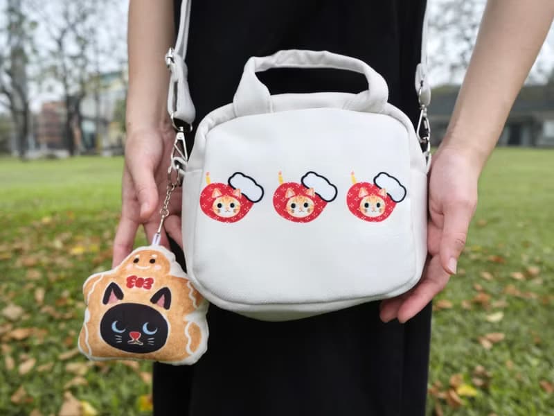 聖誕奶油蛋糕 小方包 附斜背帶