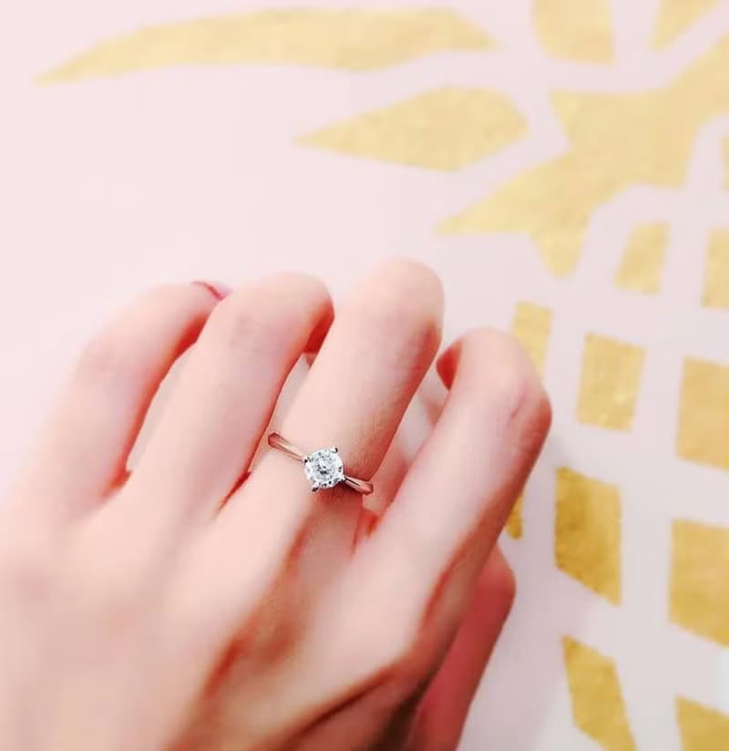 【求婚鑽戒】Deeply Love 相等的愛・純銀厚鍍18K金