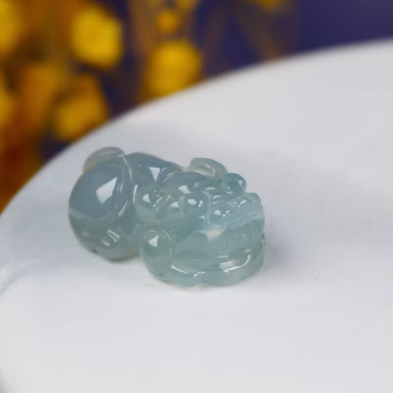 【招財神獸】冰種翡翠戰神貔貅| 天然緬甸玉翡翠 | 送禮