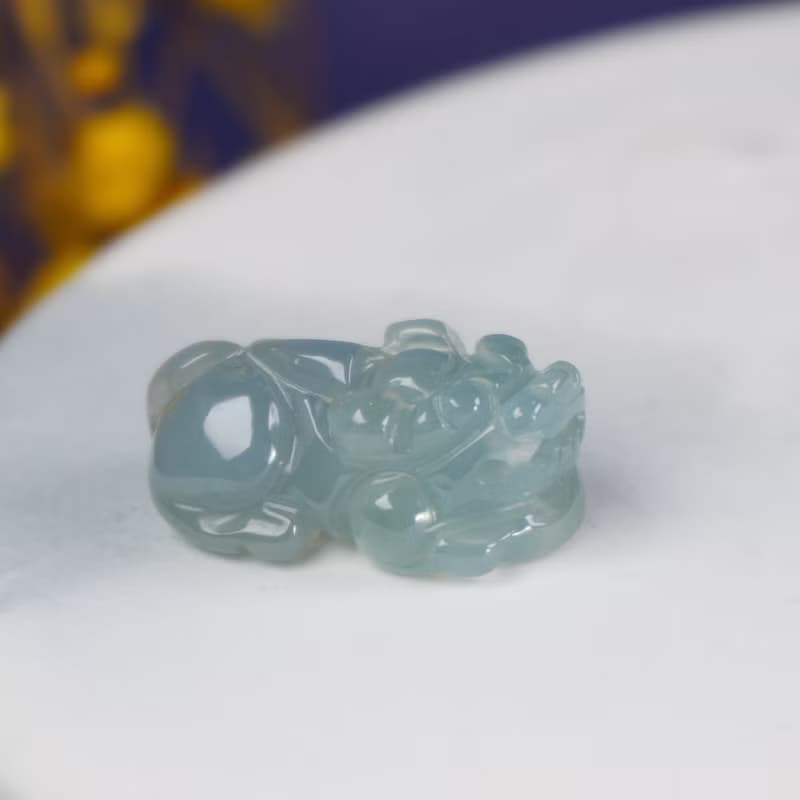 【招財神獸】冰種翡翠戰神貔貅| 天然緬甸玉翡翠 | 送禮