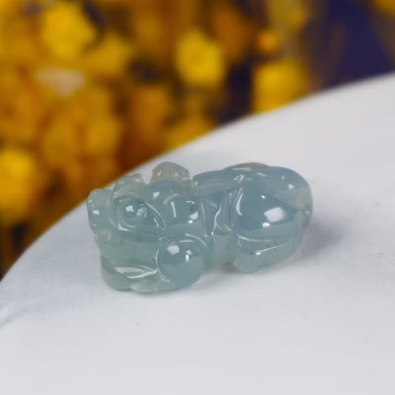 【招財神獸】冰種翡翠戰神貔貅| 天然緬甸玉翡翠 | 送禮