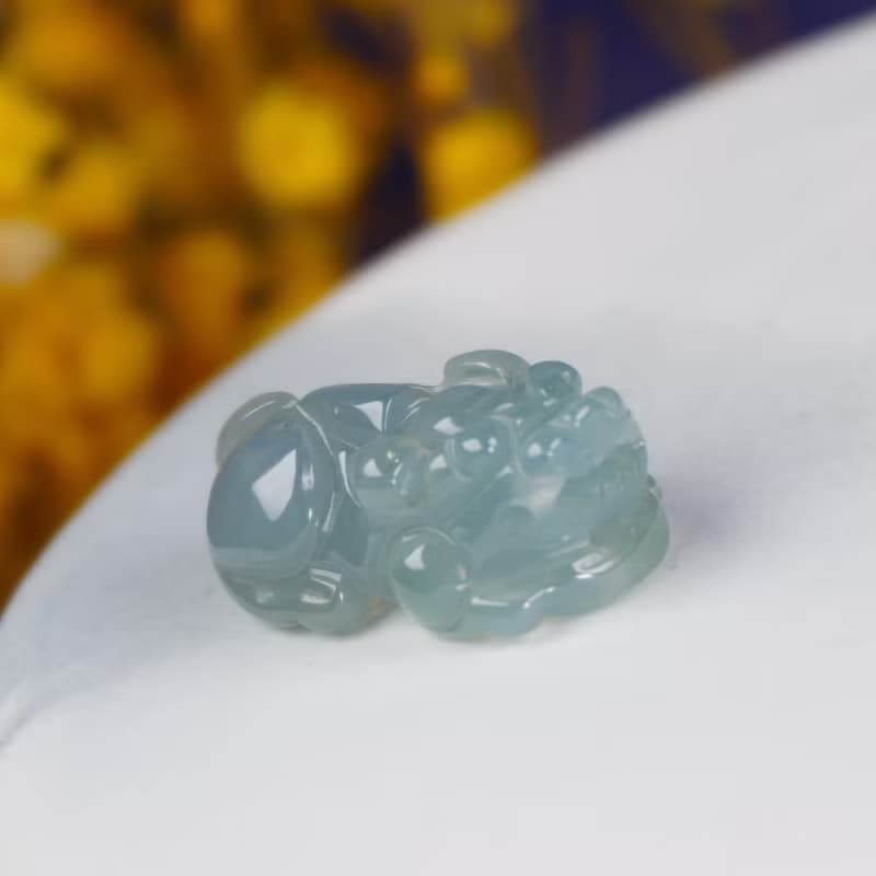 【招財神獸】冰種翡翠戰神貔貅| 天然緬甸玉翡翠 | 送禮