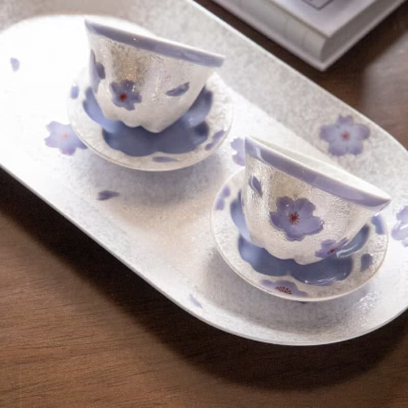 【預訂】有田燒 九州手繪彩虹紫櫻茶具套裝