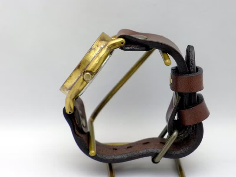 J.B.-DATE  手作り時計 Hand Craft Watch DATE  JUMBO Brass DATE(日付) 白ダイアル (JUM31DATE)