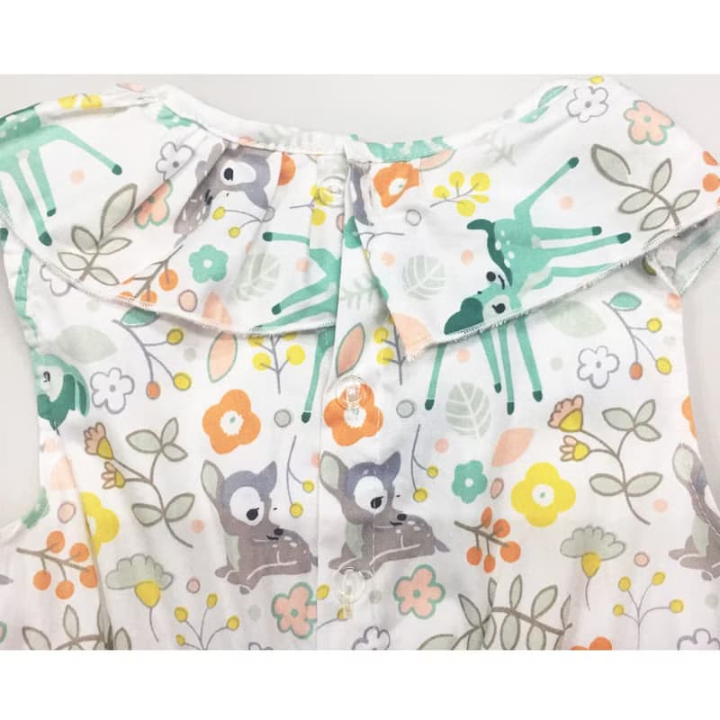 荷葉領無袖洋裝 衣裙 女童裝 小鹿斑比 Bambi