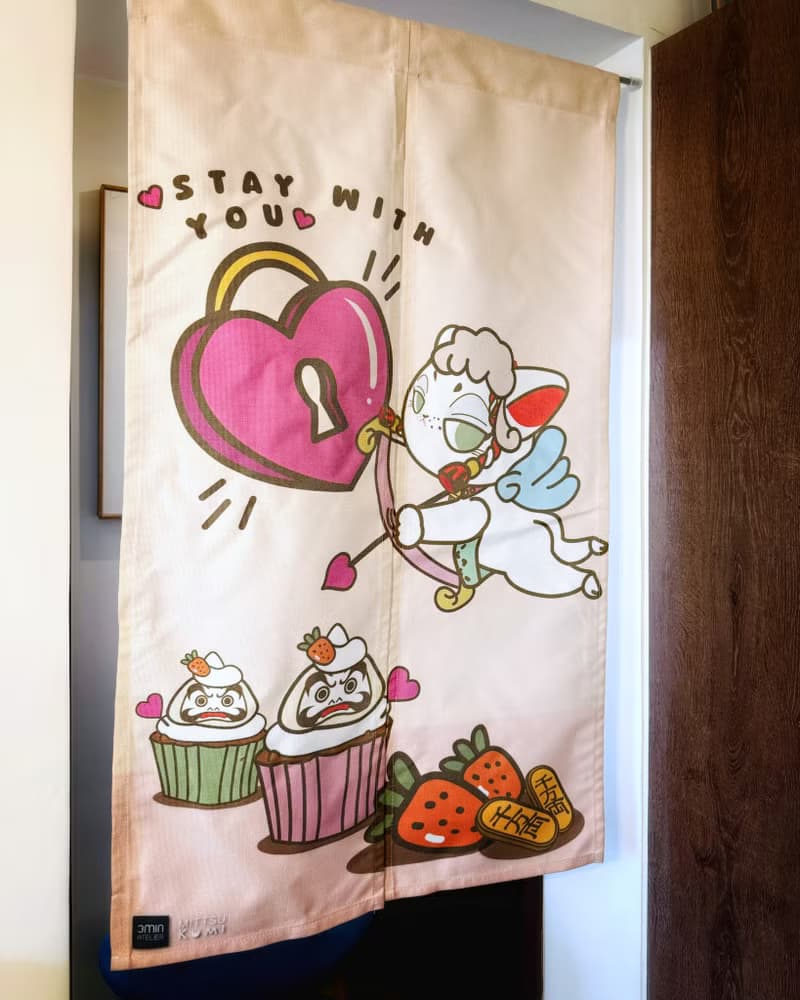 招財貓 Mittsu Kumi 布藝門簾