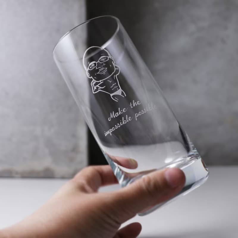 275cc【SCHOTT ZWIESEL】(寫實版+漫畫超人)德國蔡司水晶老闆杯