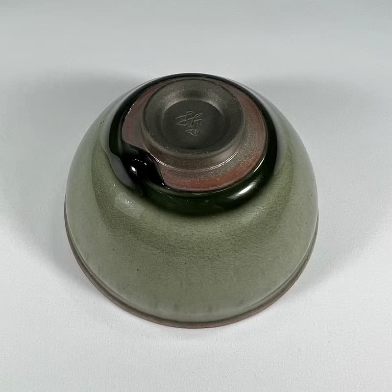手作柴燒龍泉青瓷茶碗LONG011