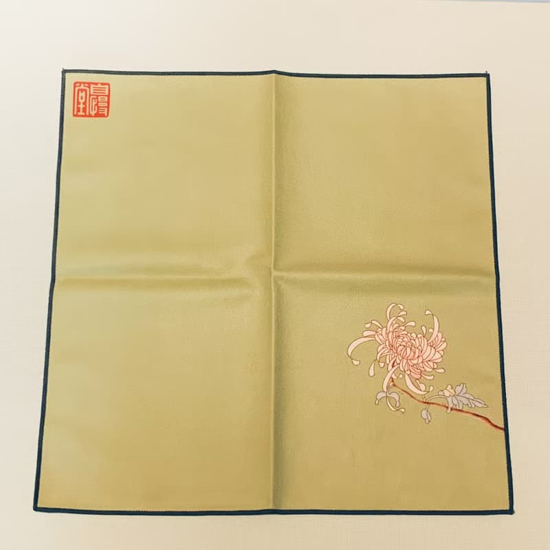 自慢堂清夢方茶巾 菊花/梅花/蝴蝶