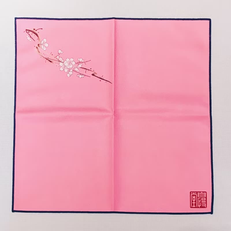 自慢堂清夢方茶巾 菊花/梅花/蝴蝶