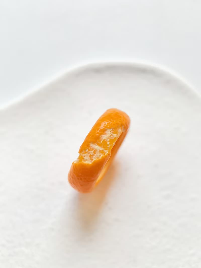 半裸橘子系列*原創軟陶手工戒指仿真橘子個性小衆