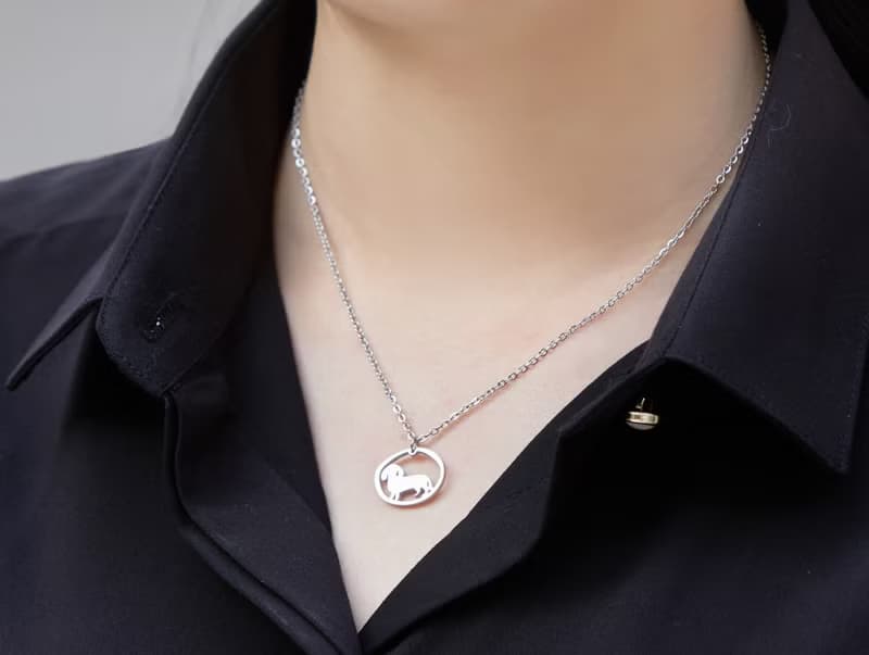 三件套組 狗狗小印章系列- 臘腸狗 -耳環