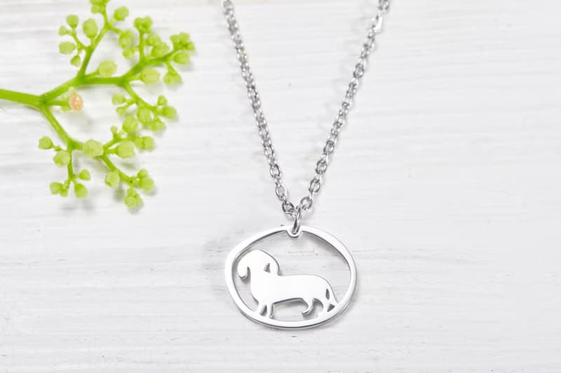 三件套組 狗狗小印章系列- 臘腸狗 -耳環