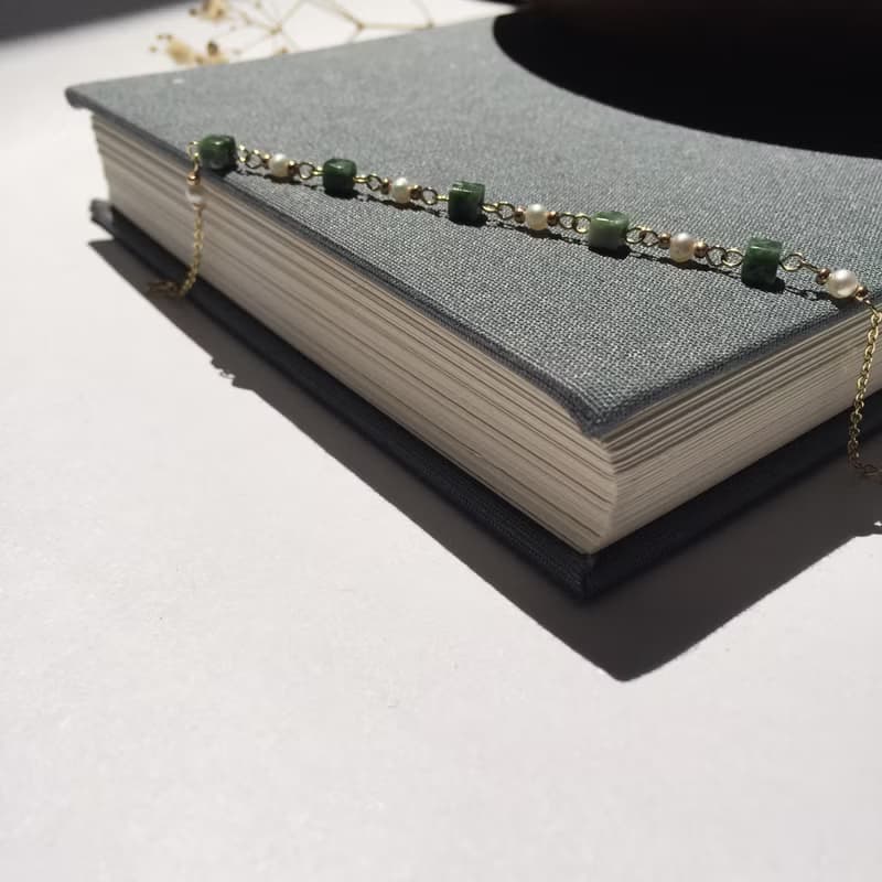 14K包金 淡水珍珠天然石手鍊 手鏈 手環 14KGF