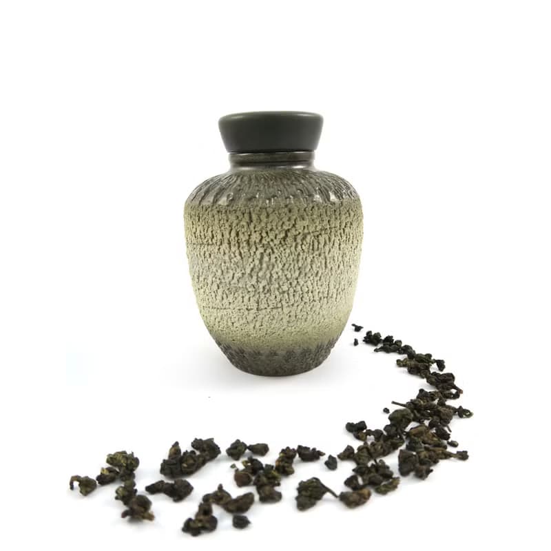添興窯/樟香茶葉罐-高瓶(小)-黑白