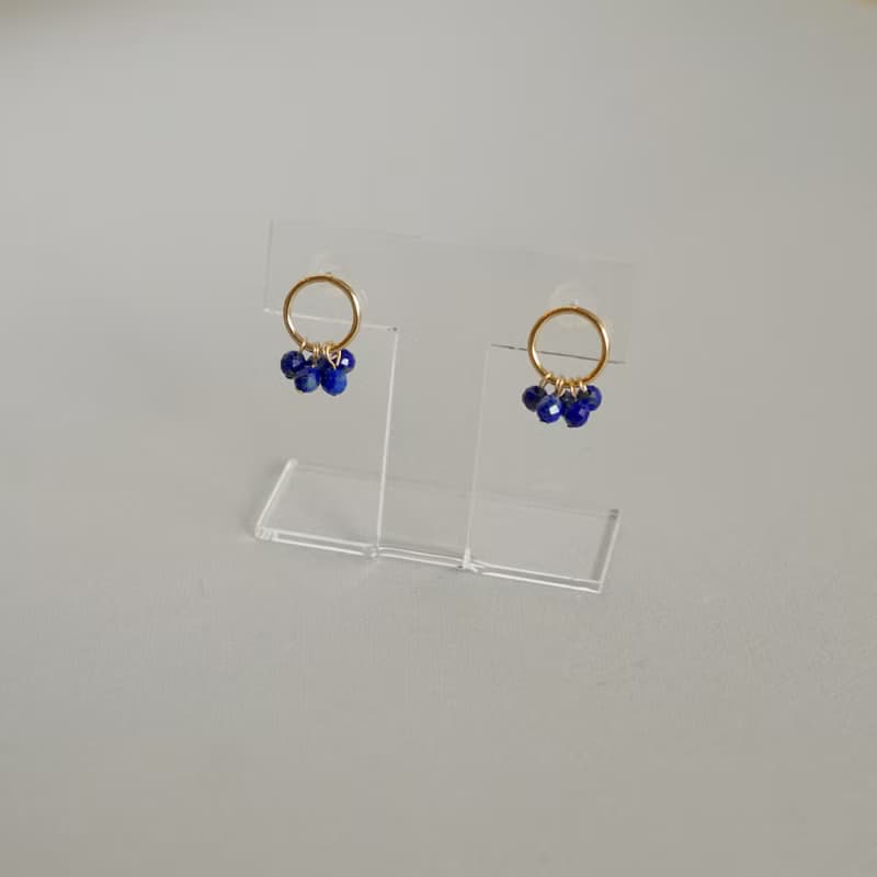 14kgf Circle Earrings