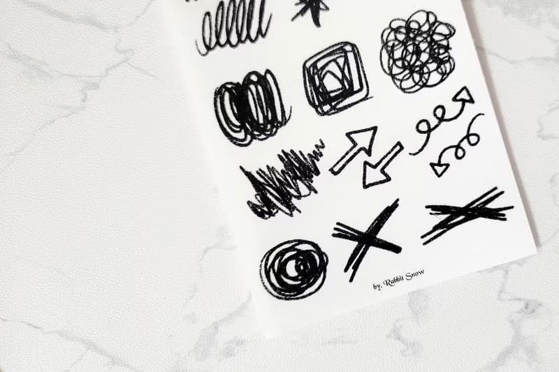 black crayon sticker