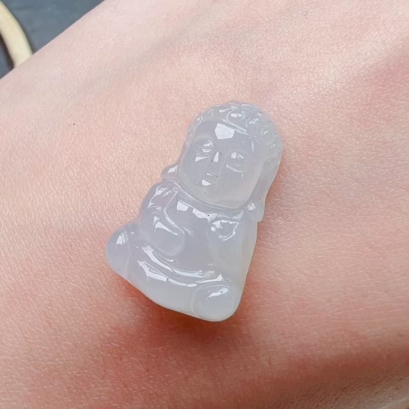 冰種翡翠寶寶佛 | 天然緬甸A貨翡翠 | 送禮