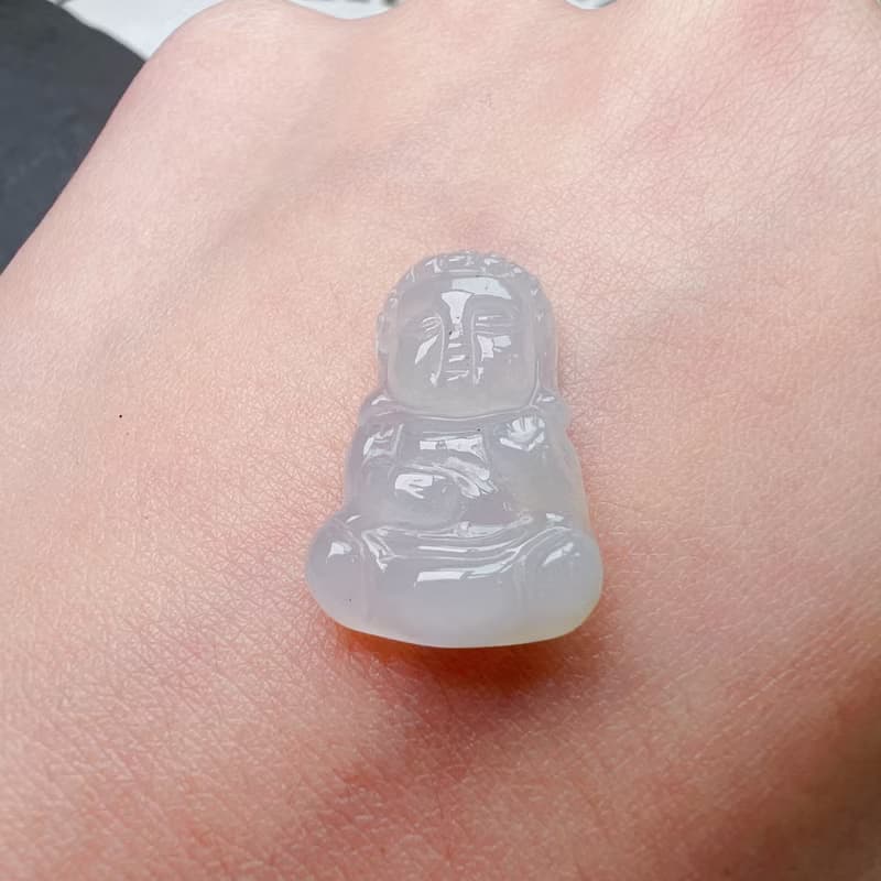 冰種翡翠寶寶佛 | 天然緬甸A貨翡翠 | 送禮