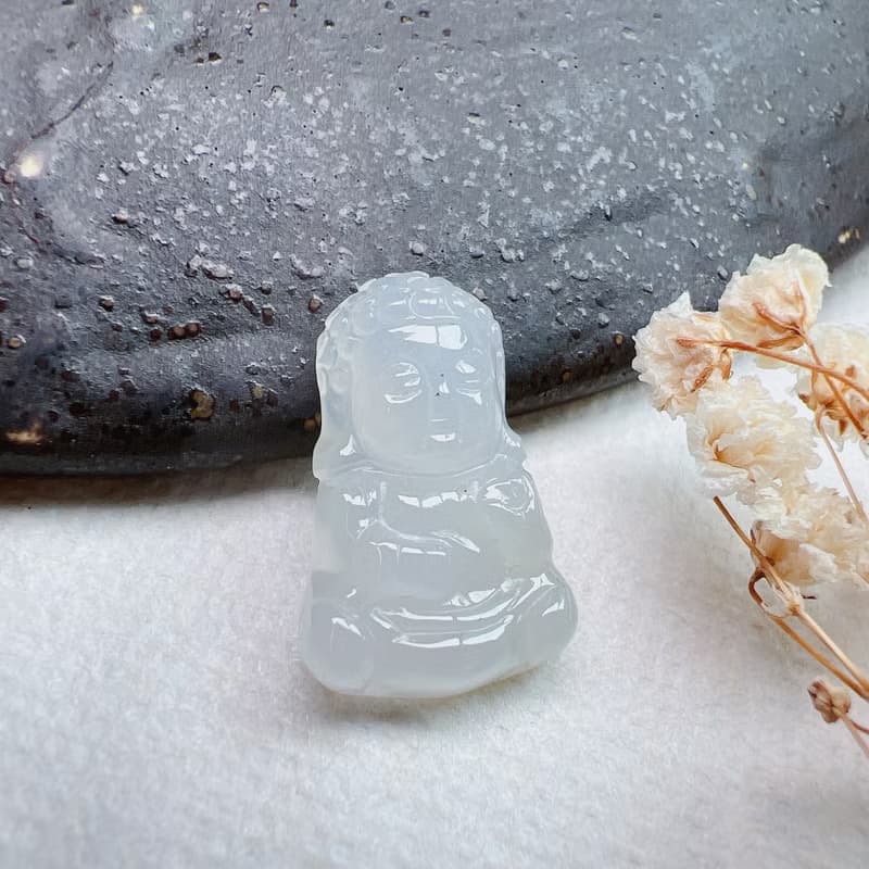冰種翡翠寶寶佛 | 天然緬甸A貨翡翠 | 送禮