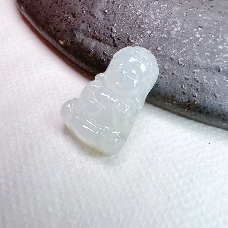 冰種翡翠寶寶佛 | 天然緬甸A貨翡翠 | 送禮