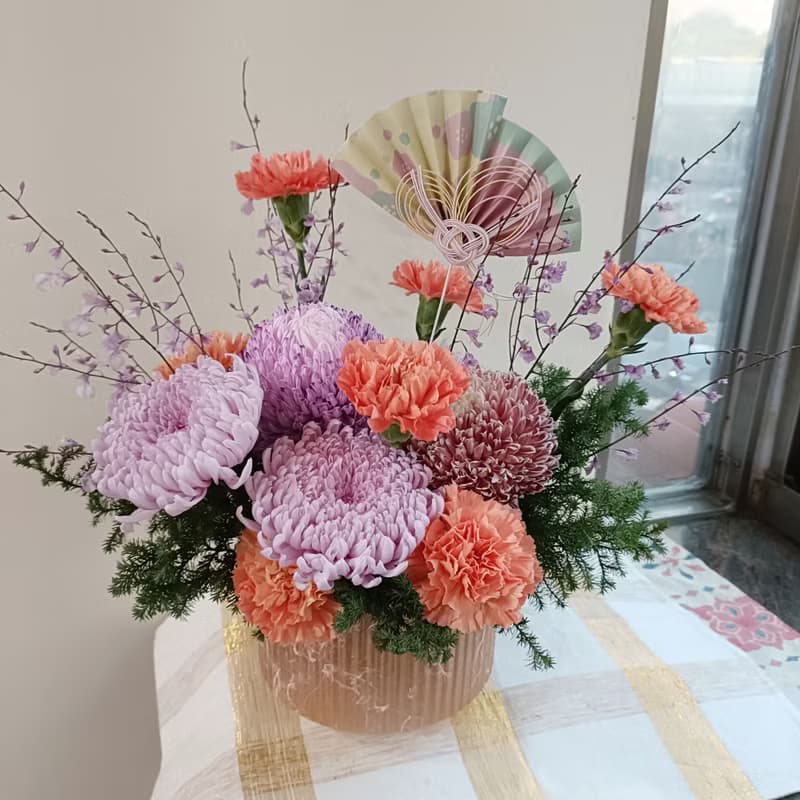 開幕展場鮮花桌花盆花籃禮|文青奧勒岡花束 內湖南港永生花乾燥花