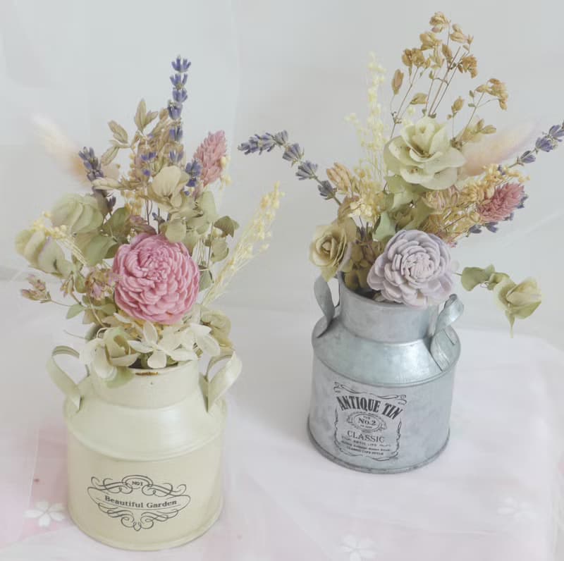 開幕展場鮮花桌花盆花籃禮|文青奧勒岡花束 內湖南港永生花乾燥花