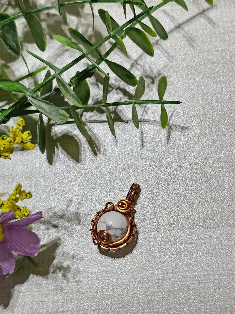 【葉綠舒手作】白松之韻 /金屬線編織/節日/禮物/飾品/項鍊