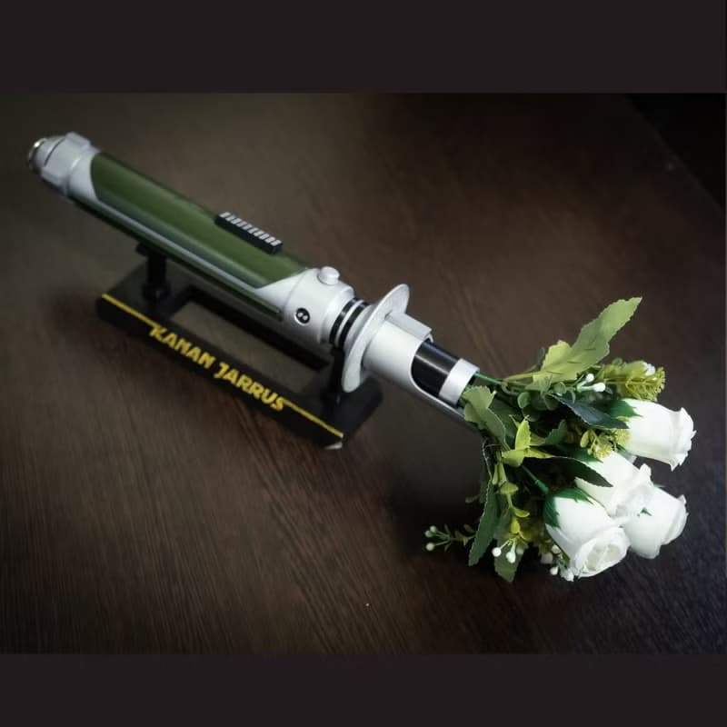 Star Wars Inspired Bridal Bouquet Holder Kanan Jarrus Lightsaber